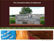 Tablet Screenshot of cornerstonebakery.net